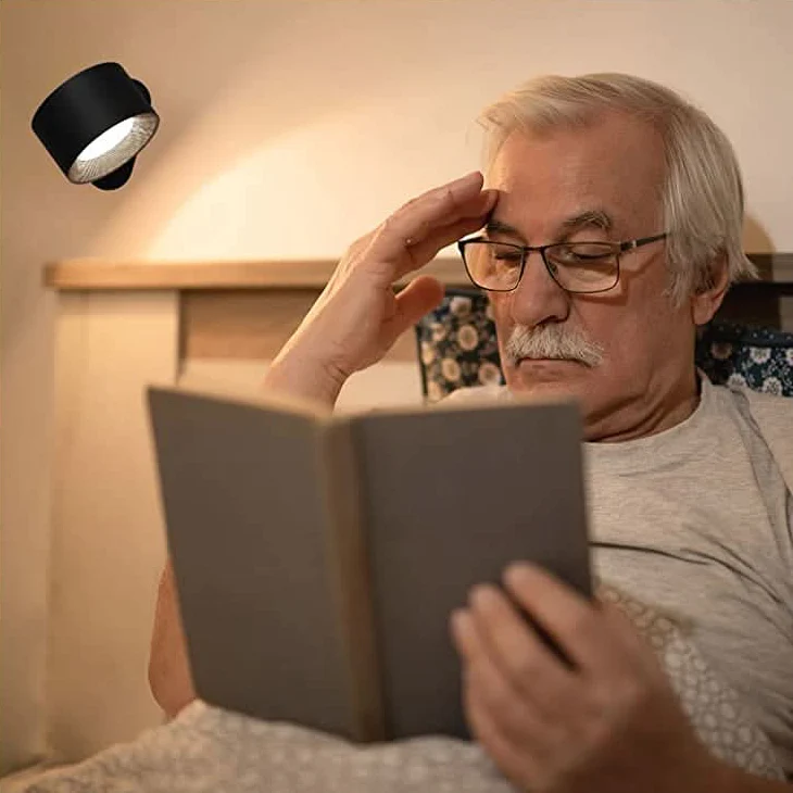 360° Wall Lamp - Wireless, USB rechargeable & 3 brightness levels for flexible lighting - Image 3