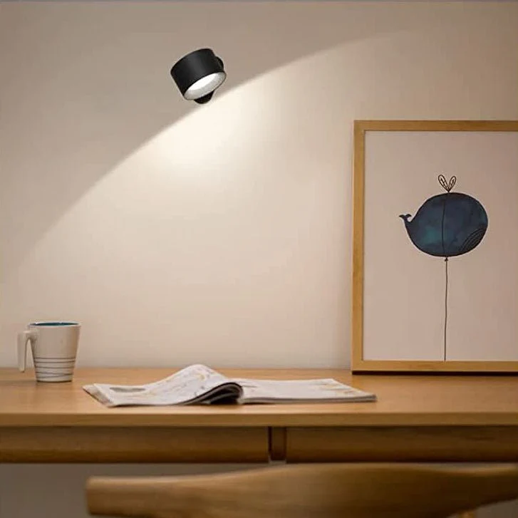 360° Wall Lamp - Wireless, USB rechargeable & 3 brightness levels for flexible lighting - Image 4