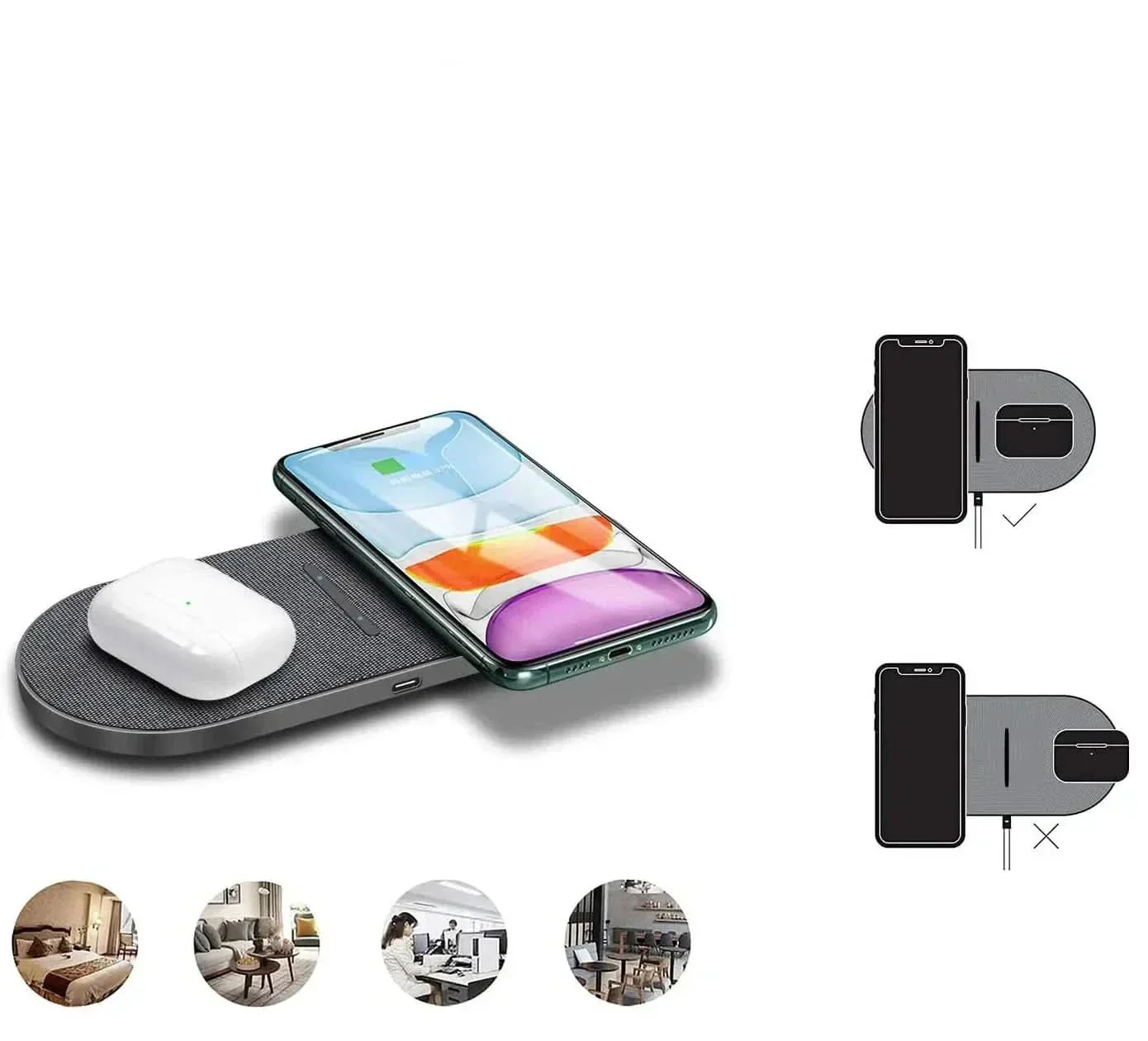 40W Wireless Charging Station - Lightning-fast charging for iPhone, AirPods & Samsung - Image 5