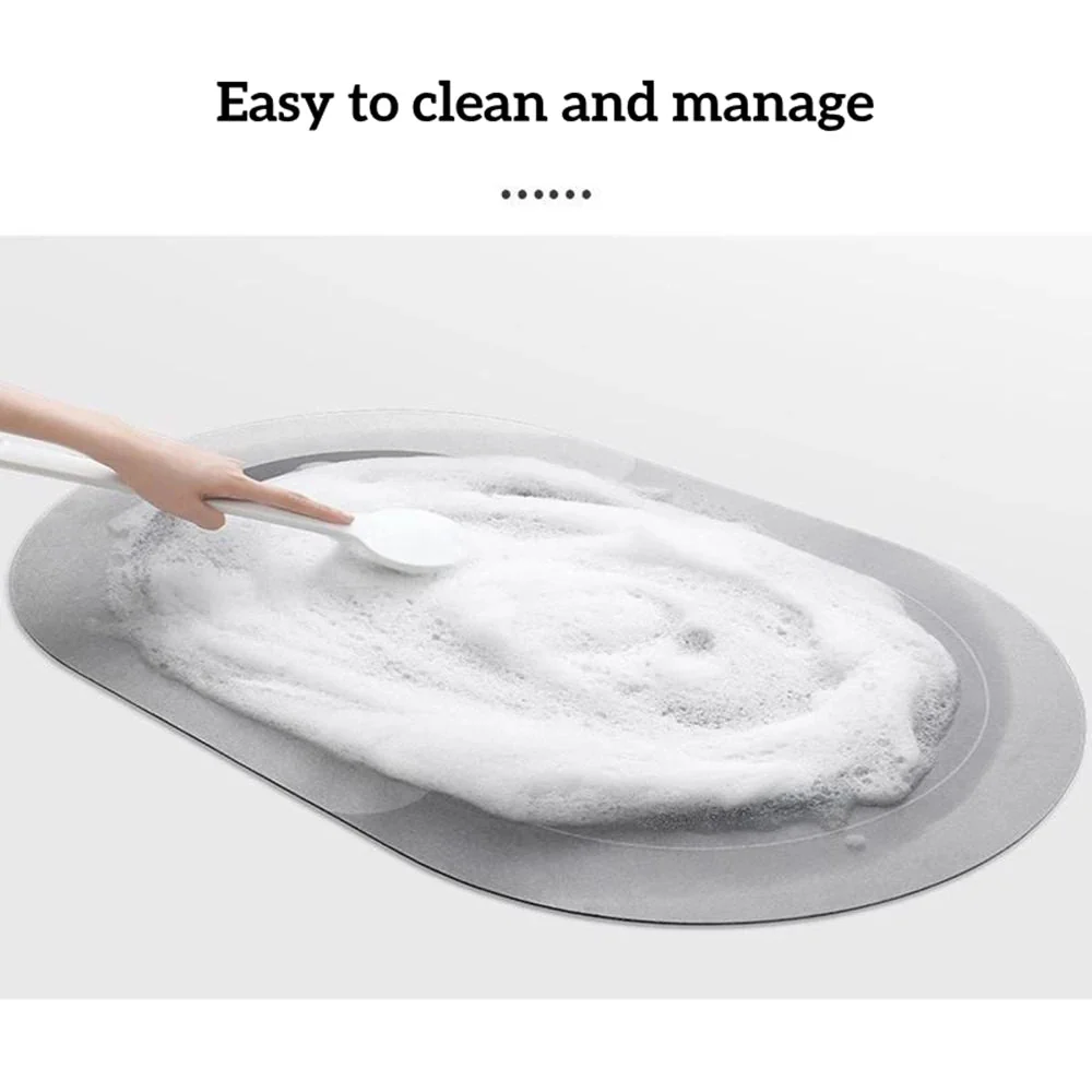 ABSORO NATUSTONE – Quick-drying diatomaceous earth bath mat for non-slip bathing comfort - Image 6