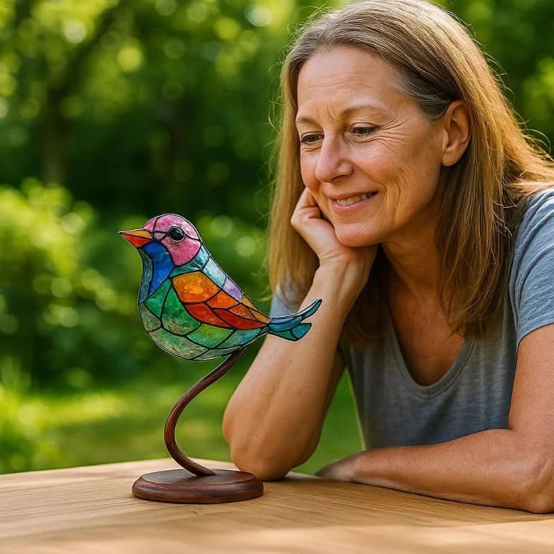ACRÝAVIA – Handmade colorful bird statue made of acrylic for home decor - Image 11