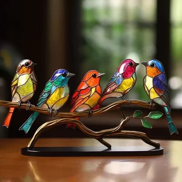 ACRÝAVIA – Handmade colorful bird statue made of acrylic for home decor - Image 6