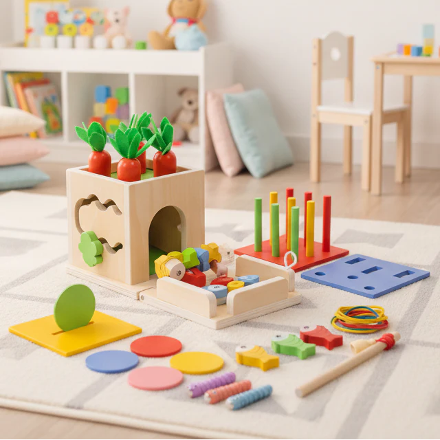 ActivityCube - Montessori toy box with 8 learning activities for babies - Image 3