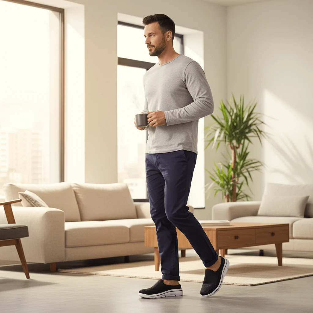 AEROSTEP – Breathable Men's Slippers for Comfort & Freshness - Image 2