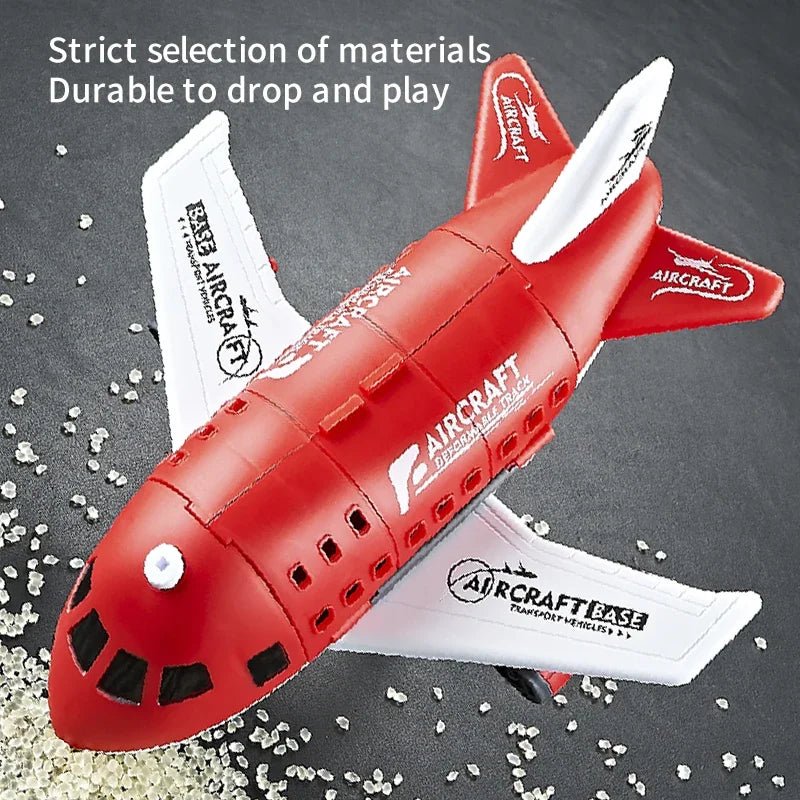AEROTOWN – Inertial Airplane & Vehicle Playset with Helicopter and Road Signs for Children - Image 8