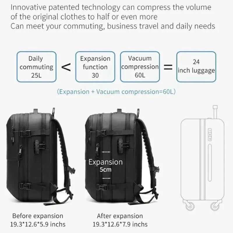 AIRTRAIL Backpack - Compressible laptop backpack for travelling - Image 3