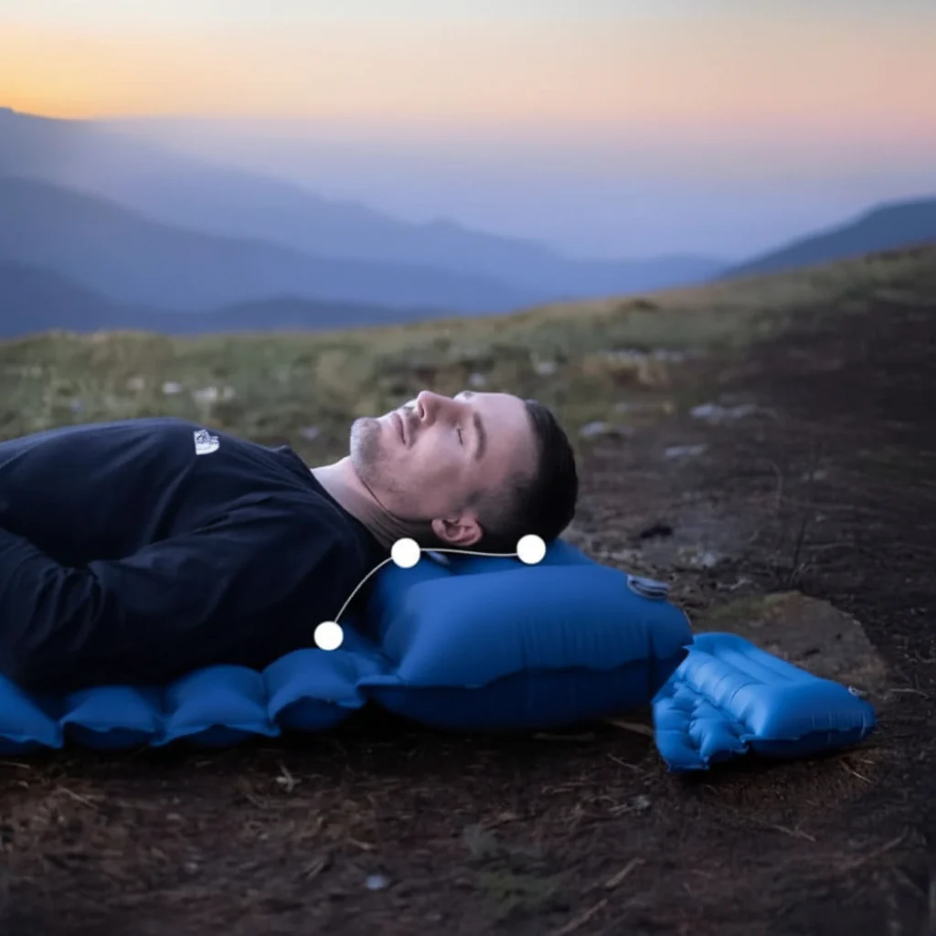 AirTrek Mat - Inflatable camping mattress with foot pump & ergonomic design - Image 3