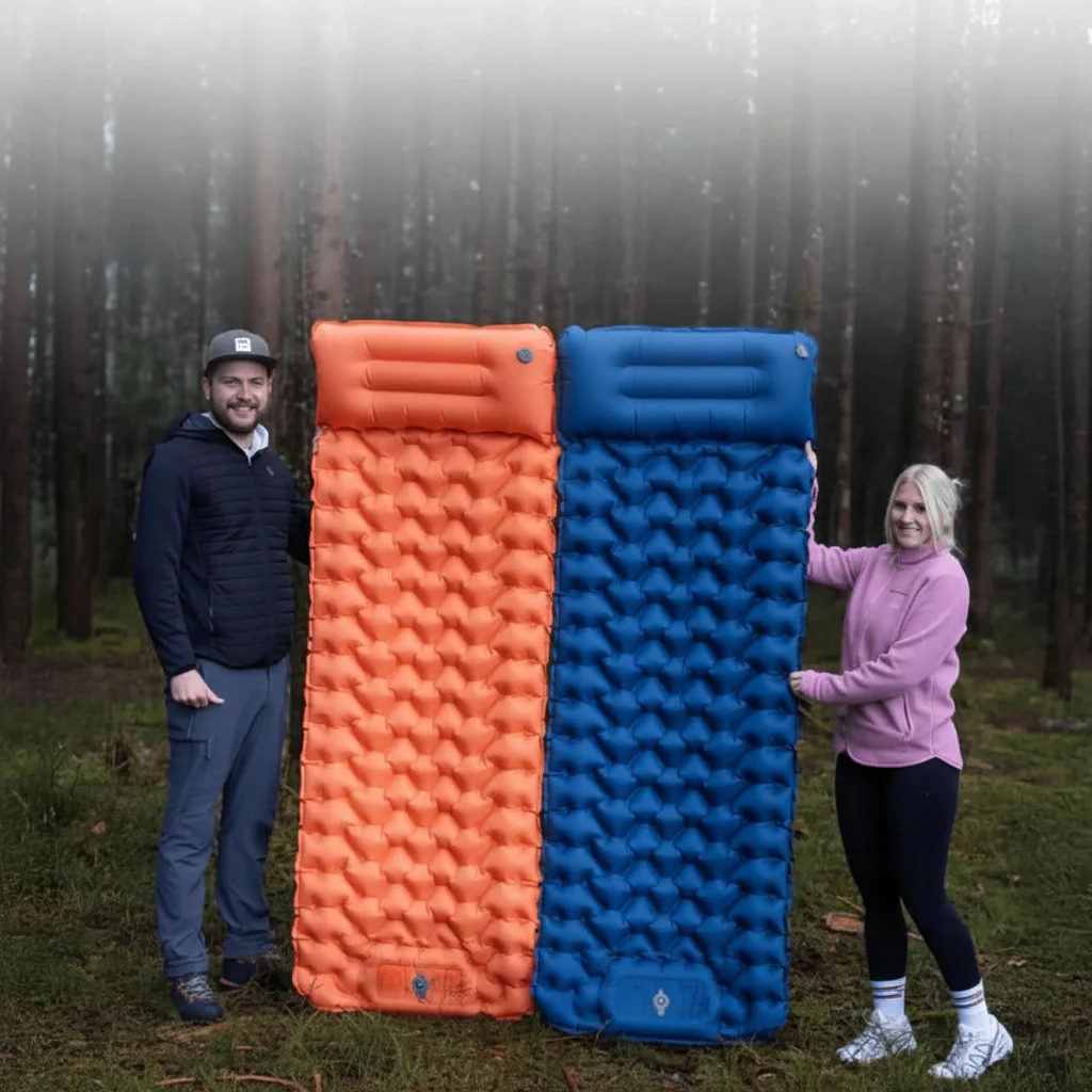 AirTrek Mat - Inflatable camping mattress with foot pump & ergonomic design - Image 5