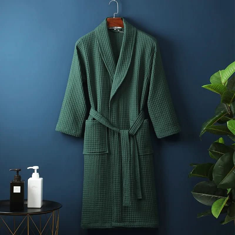AirWeave Robe – Unisex Bathrobe with Waffle Texture - Image 3
