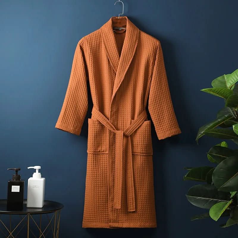 AirWeave Robe – Unisex Bathrobe with Waffle Texture - Image 5