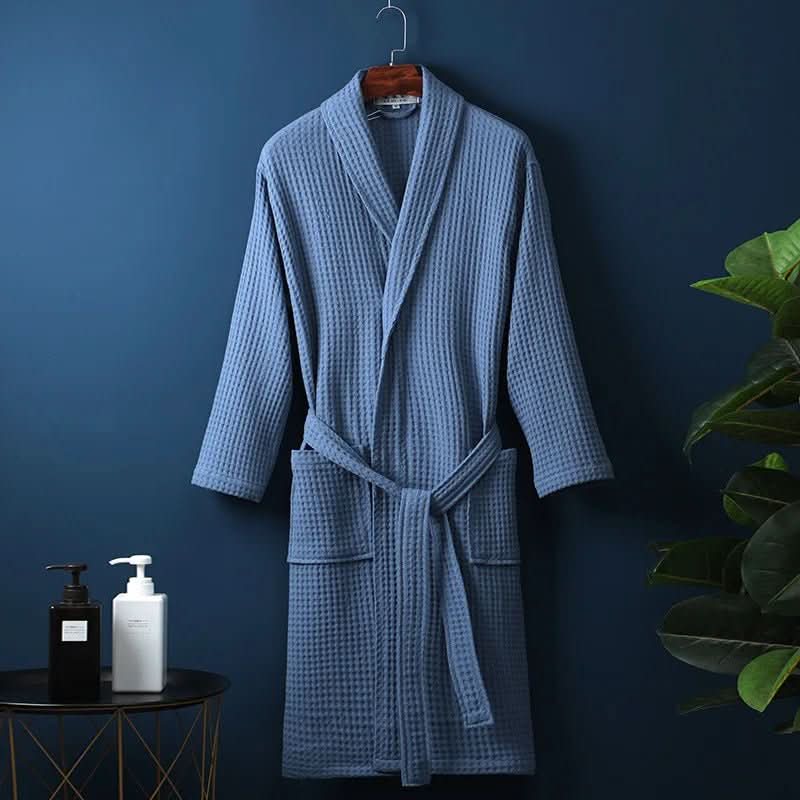 AirWeave Robe – Unisex Bathrobe with Waffle Texture - Image 6