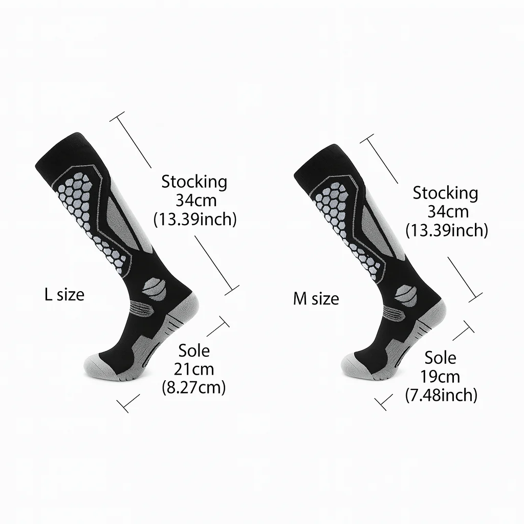 ALPHEAT – Insulated Wool Socks for Winter Sports, Unisex, Knee-High - Image 6