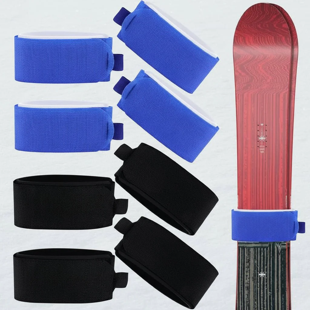 ALPINORQ - Durable Nylon Ski Straps (2 Pieces) with Adhesive Fastening Straps - Image 5