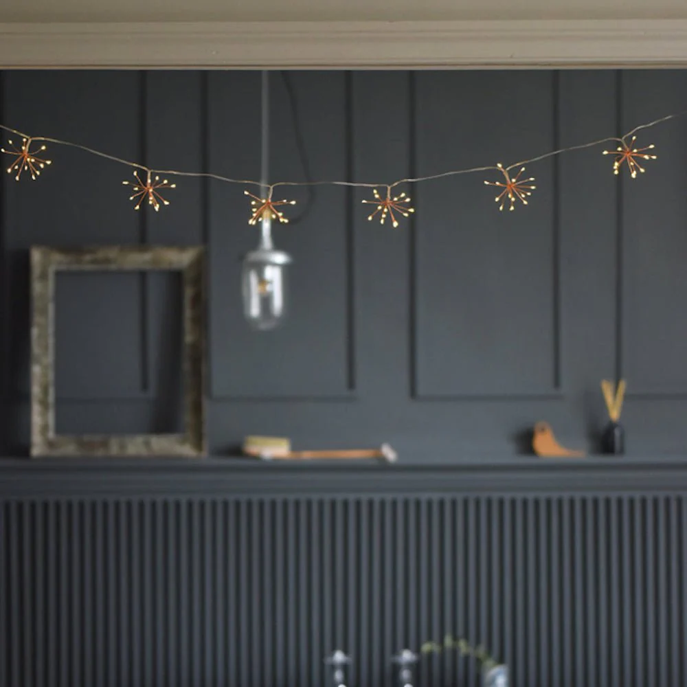 AMBIORA – Copper-Colored Starburst Light Chain for Warm Indoor Decoration - Image 4