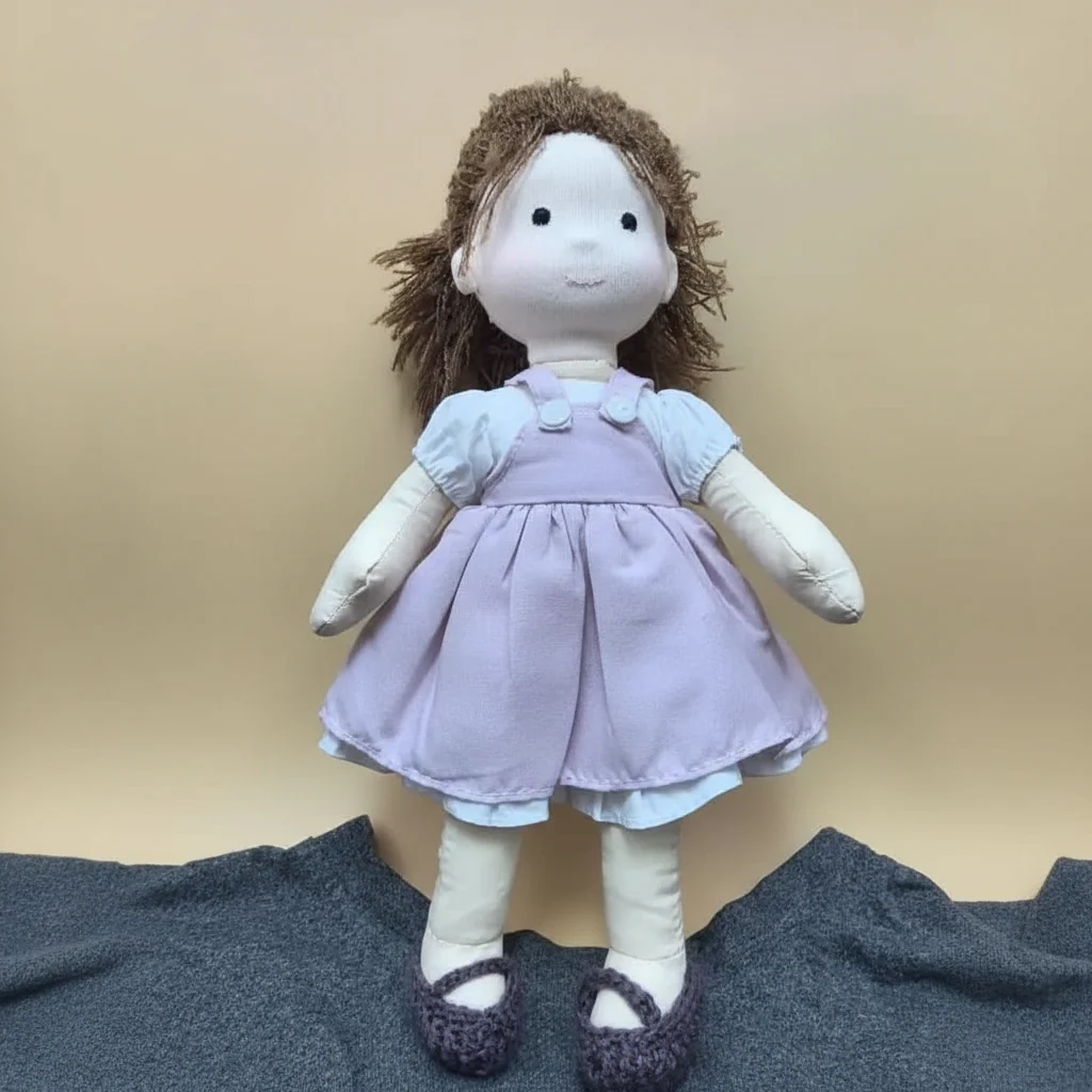 AMORELLA – Handmade Waldorf Doll with Accessories - Image 13