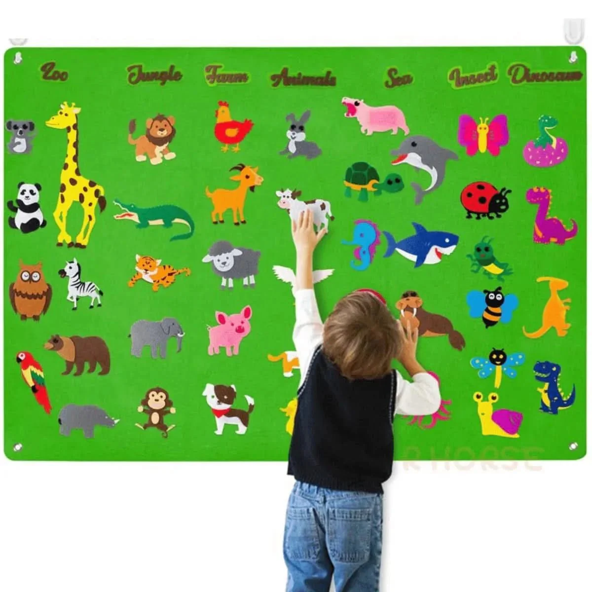 Animal Felt Board - Promotes creativity & learning in children - Image 10