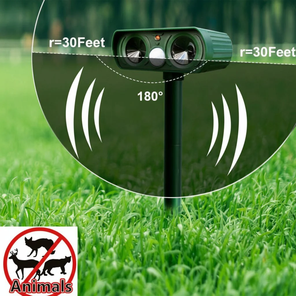 ANIMALBLOCK - Solar-Powered Ultrasonic Pest Repeller for Home and Garden - Image 5