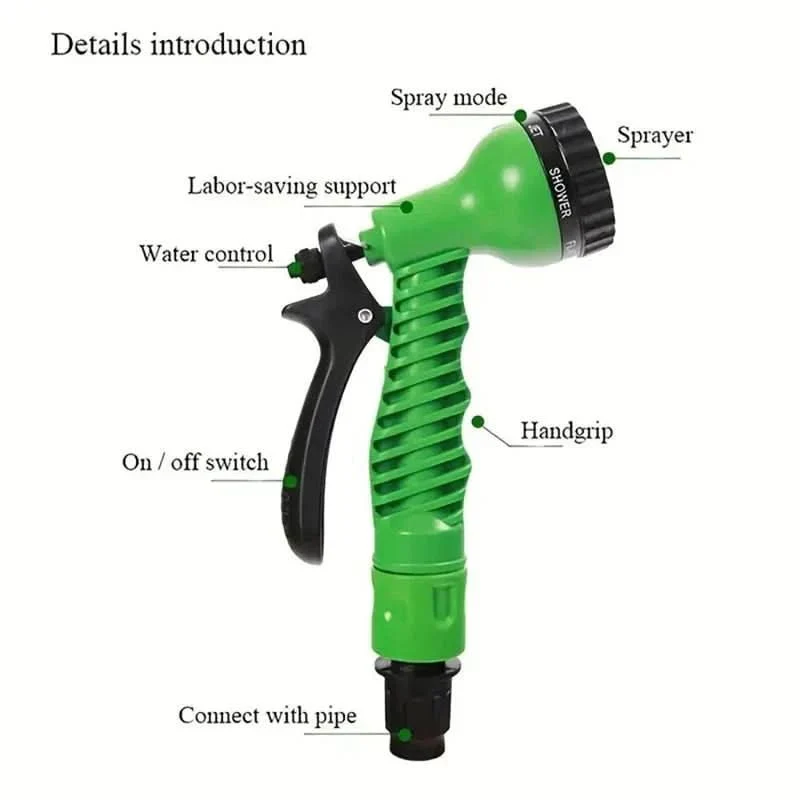 AquaFlex Expandable hose - High pressure garden & car wash hose - Image 5