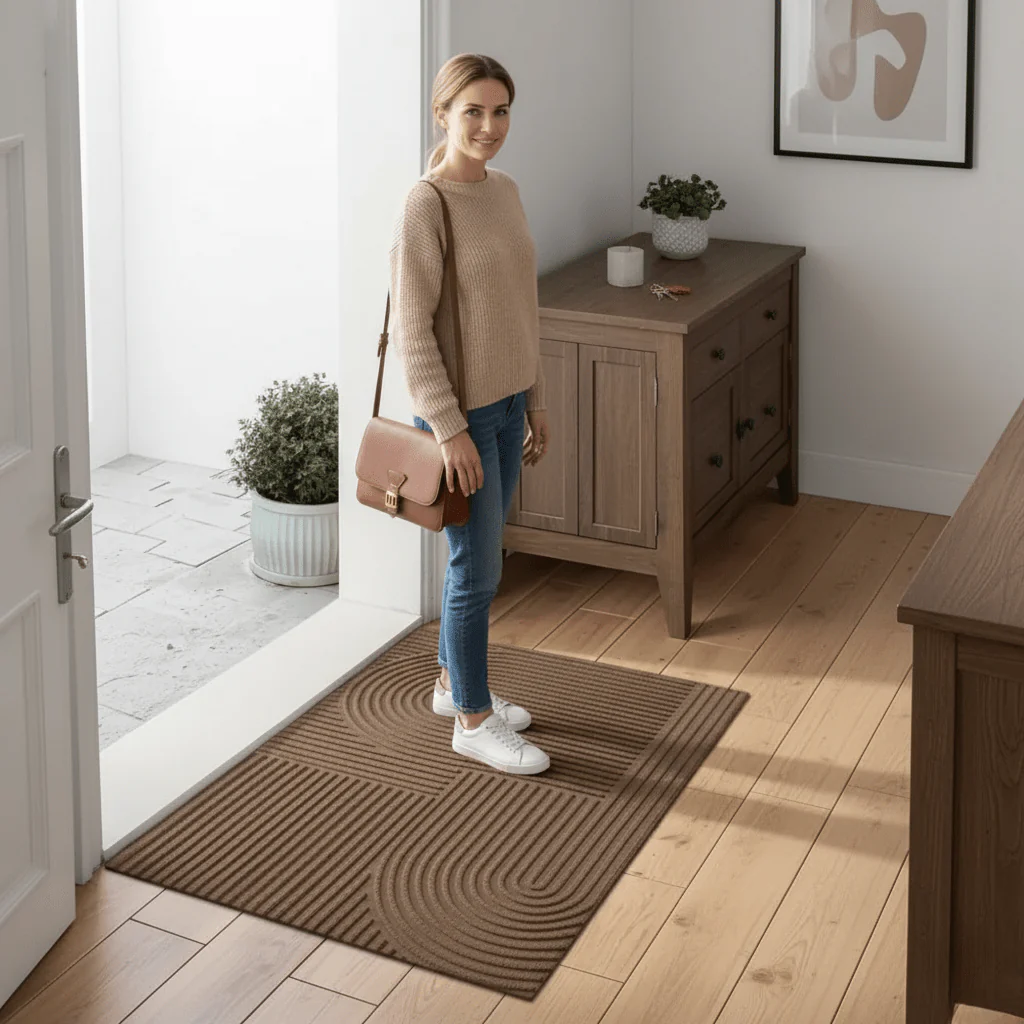 AQUARAY – Absorbent, washable mat with flowing line pattern - Image 4