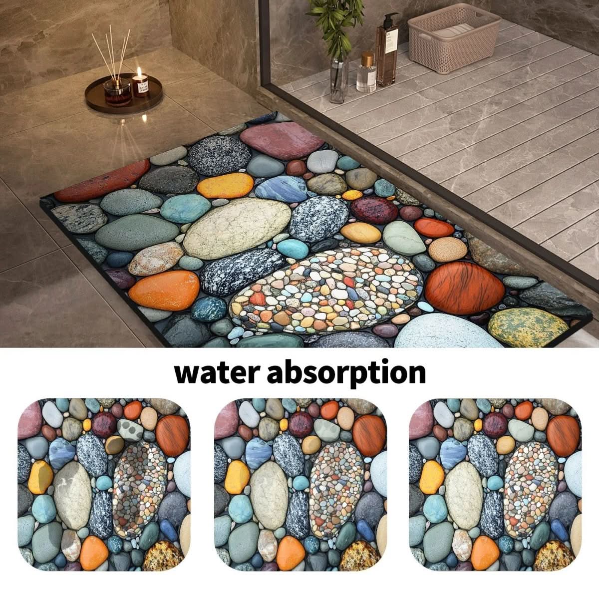 AQUASOFT BATH MAT – Diatomaceous Earth Bath Mat for Safety & Comfort - Image 4