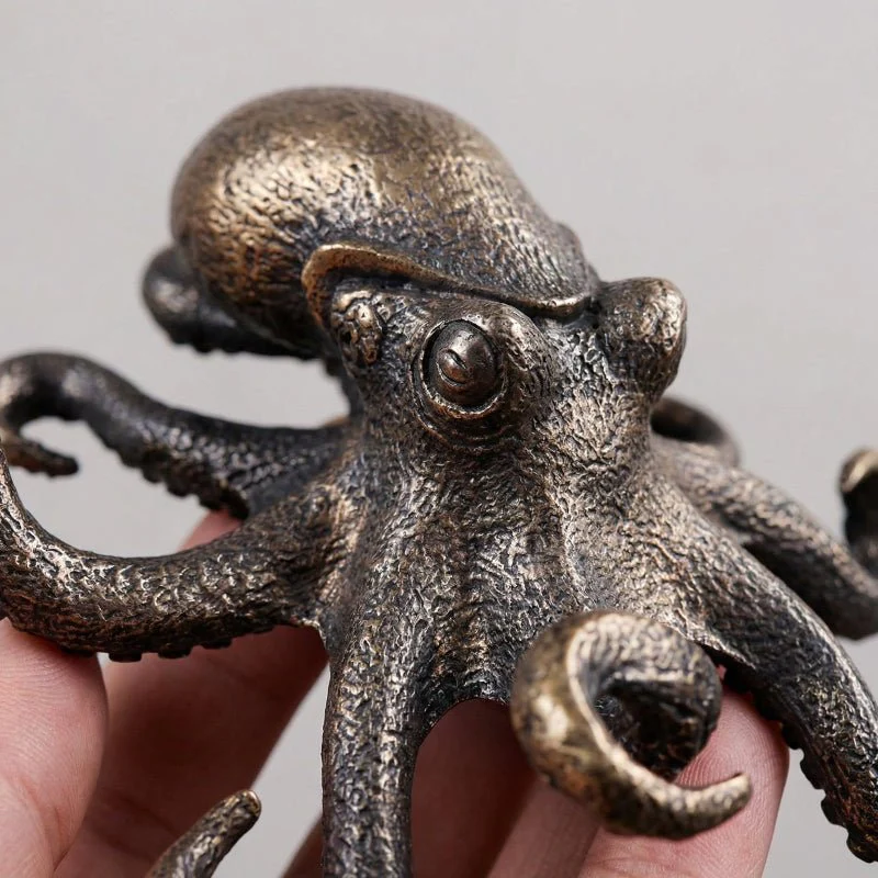 AQUATERRA - Decorative Copper Octopus Sculpture for Home & Office - Image 4