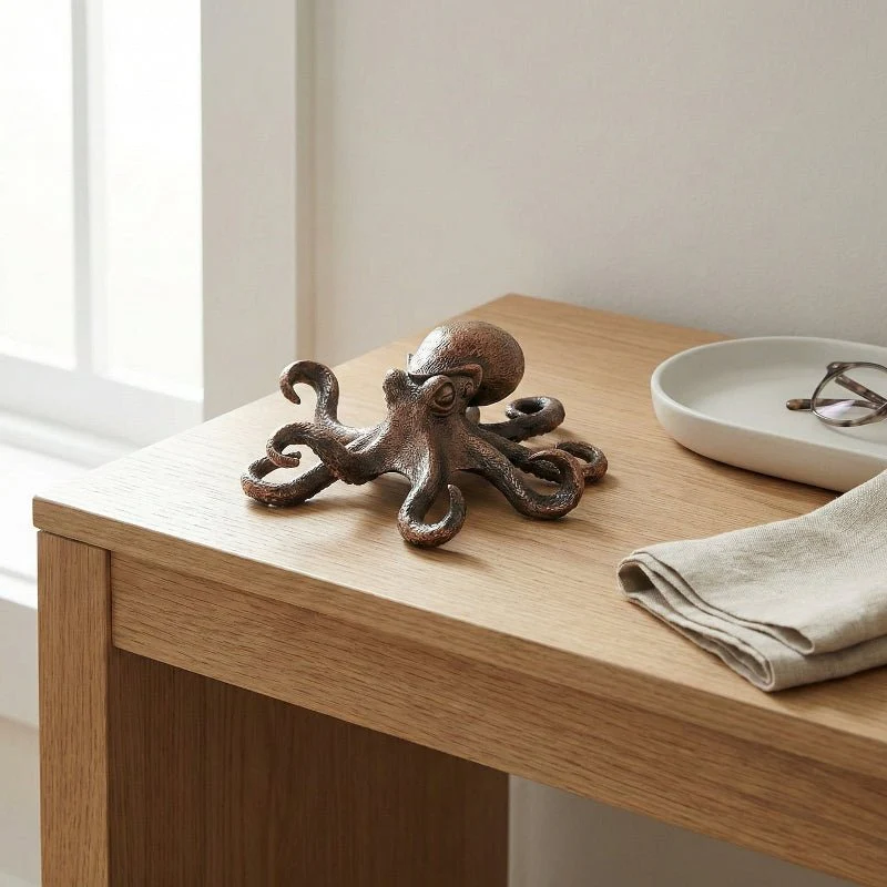 AQUATERRA - Decorative Copper Octopus Sculpture for Home & Office - Image 5