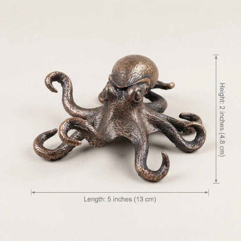 AQUATERRA - Decorative Copper Octopus Sculpture for Home & Office - Image 7