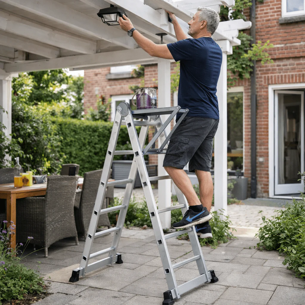 WORK EDGE – Non-slip ladder platform for safe working at heights