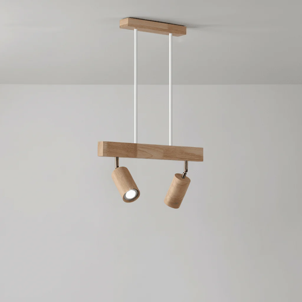 ARCBEAM – Minimalist solid wood LED ceiling lamp with adjustable light direction - Image 11