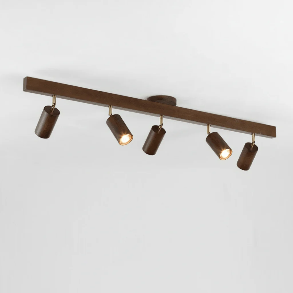 ARCBEAM – Minimalist solid wood LED ceiling lamp with adjustable light direction - Image 14