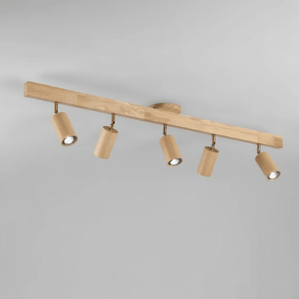 ARCBEAM – Minimalist solid wood LED ceiling lamp with adjustable light direction - Image 16