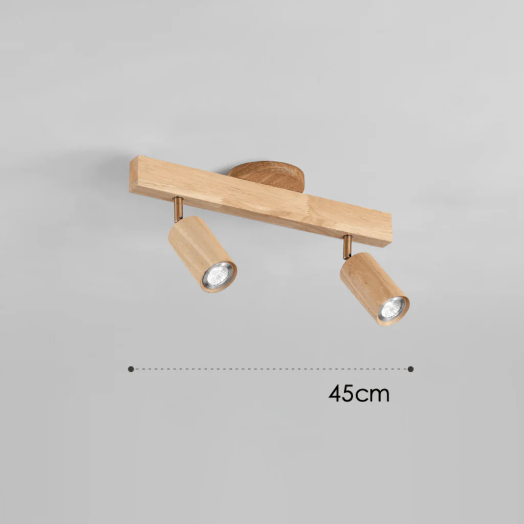 ARCBEAM – Minimalist solid wood LED ceiling lamp with adjustable light direction - Image 6