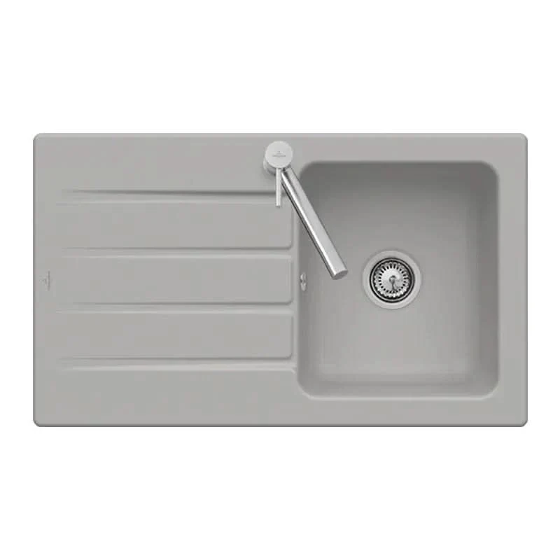 Architectura 50 ceramic washbasin from Villeroy & Boch - Elegant & timeless in fossil grey for every bathroom - Image 7