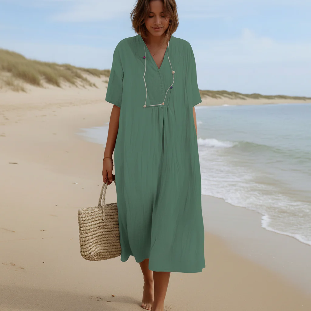 ARIA DRESS - cotton-linen summer dress for ultimate comfort - Image 8