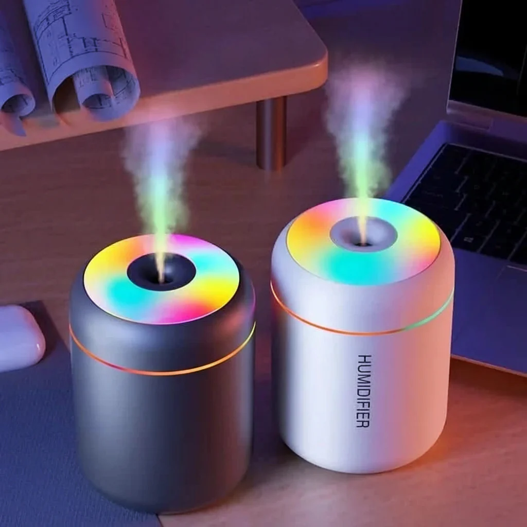 AromaMist Mini – 180ml USB Humidifier with LED Lighting - Image 2