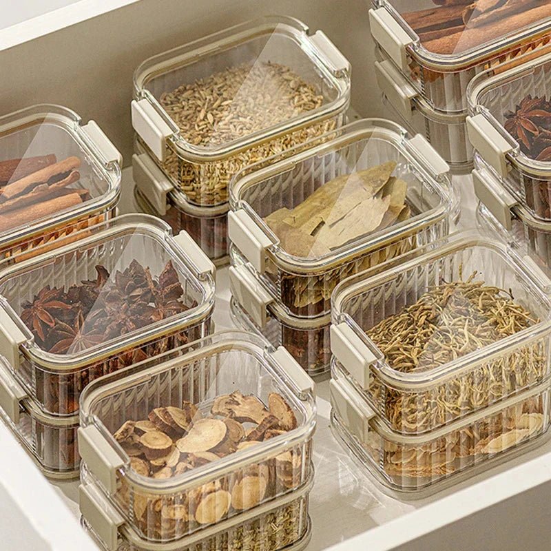 AROMASAFE – Stackable Multi-layer Spice Containers for Freshness & Kitchen Organization - Image 3