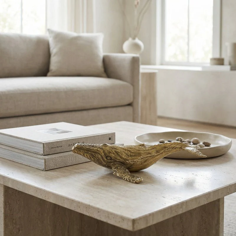 ARTÉLIA - Exclusive Brass Whale Sculpture as a Decorative Highlight - Image 3