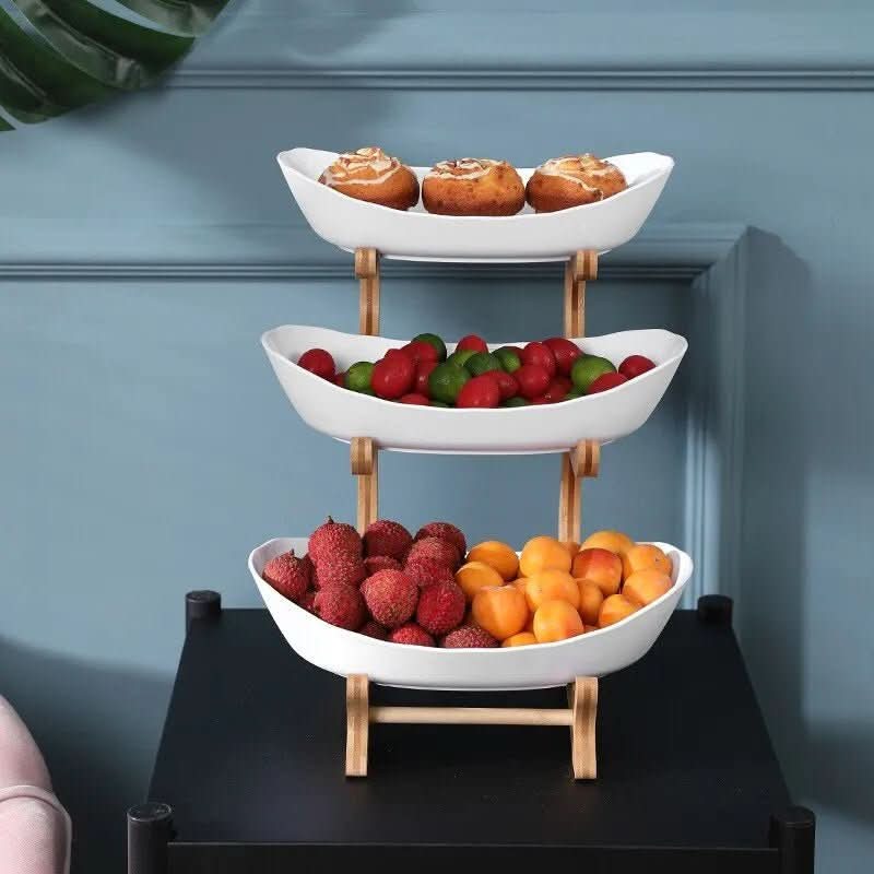 Artevía Design Shelf | Elegant Fruit Bowl 2- & 3-tier | Stylish Storage for Kitchen & Dining Table | Metal Organizer - Image 7