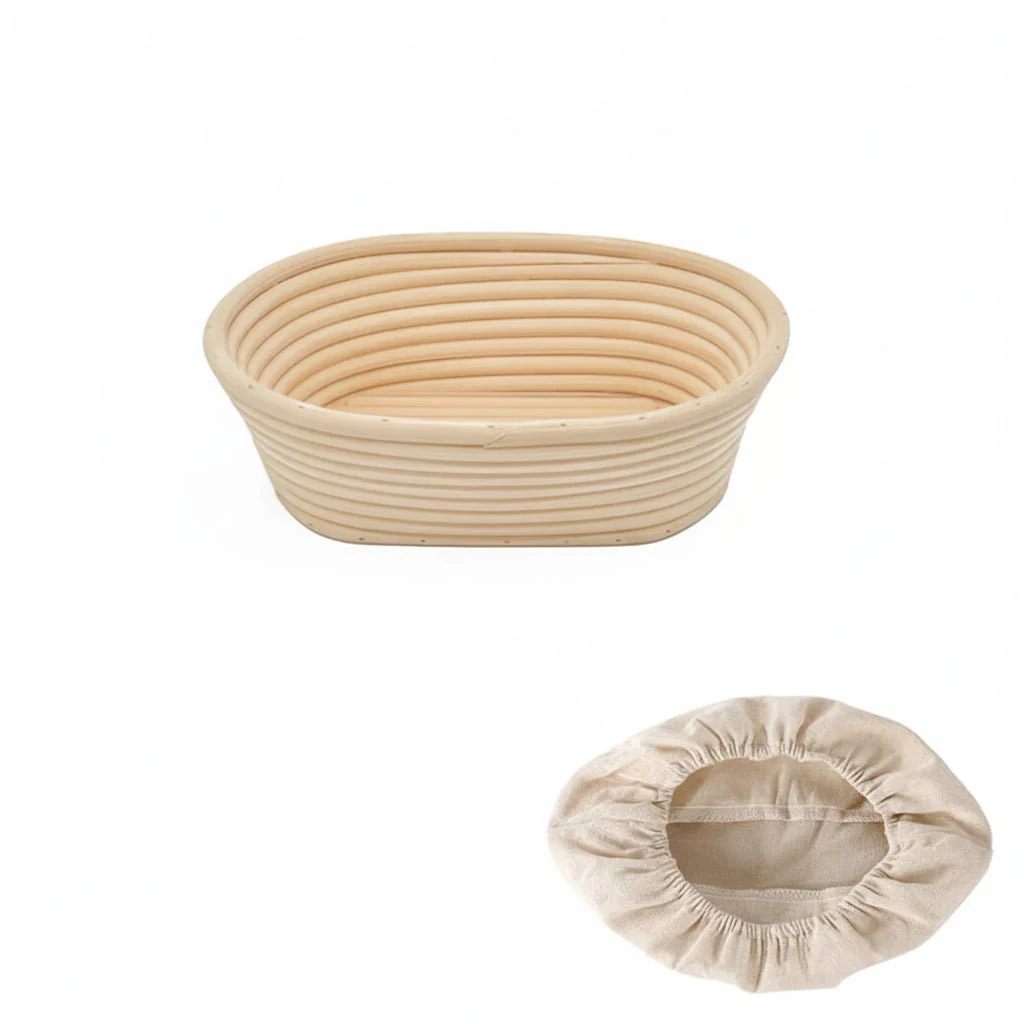 ARTISANBAKE – Handcrafted Rattan Proofing Basket Oval & Round – Essential for Bread Baking - Image 8