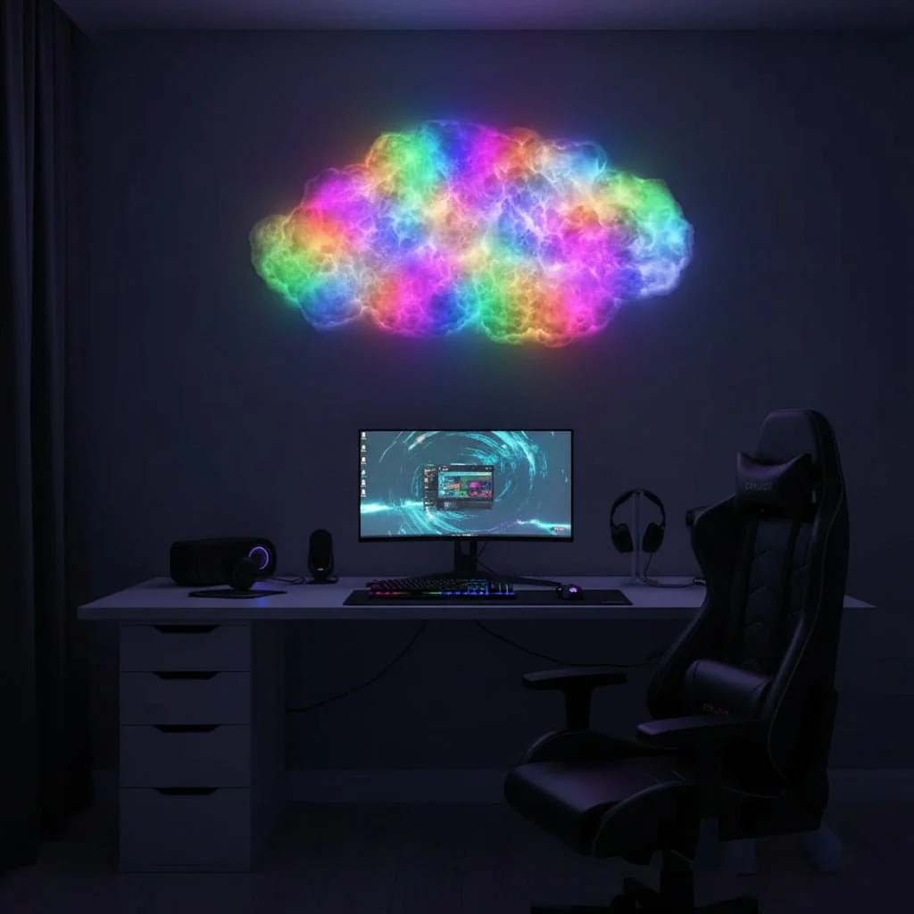 ATMOCLOUD – Smart LED cloud lamp for music-responsive atmosphere