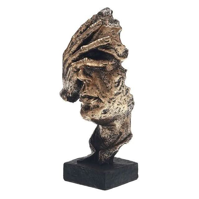 AURÉLIA – Abstract Golden Sculpture in Scandinavian Design - Image 2