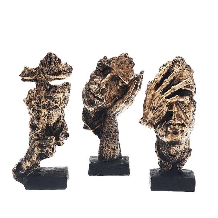 AURÉLIA – Abstract Golden Sculpture in Scandinavian Design - Image 4