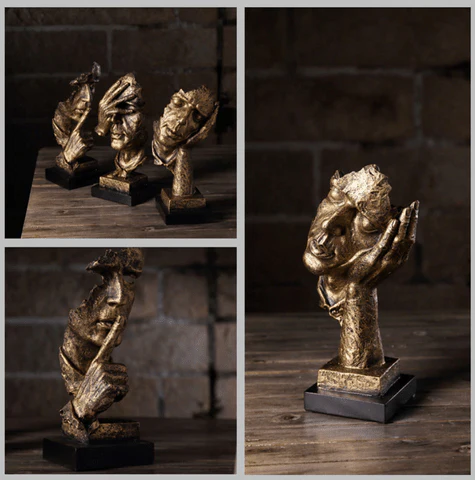 AURÉLIA – Abstract Golden Sculpture in Scandinavian Design - Image 8