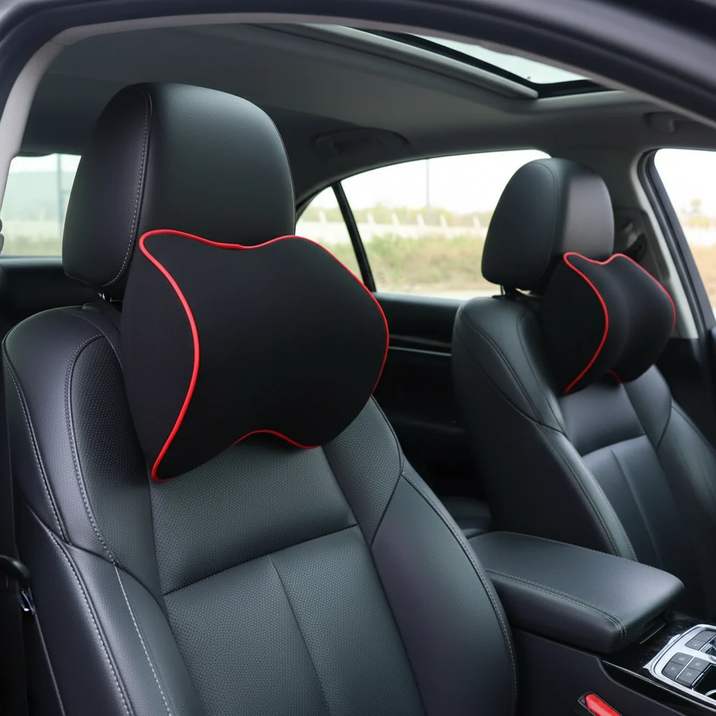 AUTOREST DUO FOAM – 2-piece Set Memory Foam Neck Pillows for Ergonomic & Comfortable Driving