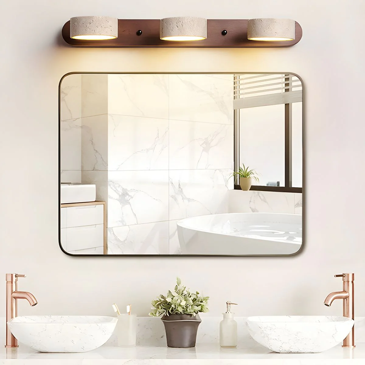 AVERRA – LED wall light made of travertine for architectural luxury - Image 7