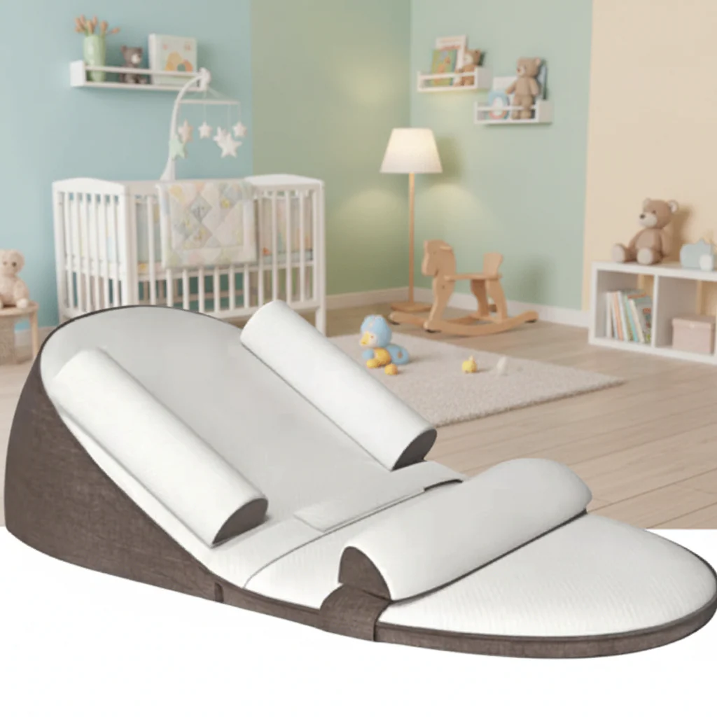 BABY DREAM SUPPORT - Side sleeper pillow with anti-reflux inclination for newborns