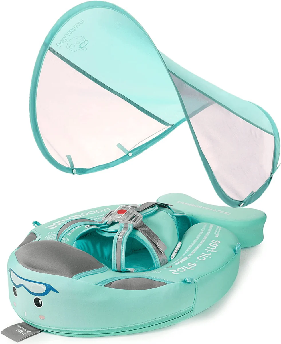 Baby Swim Ring with Canopy - Baby swim ring with sun protection & animal motif for safe splashing around in summer - Image 3