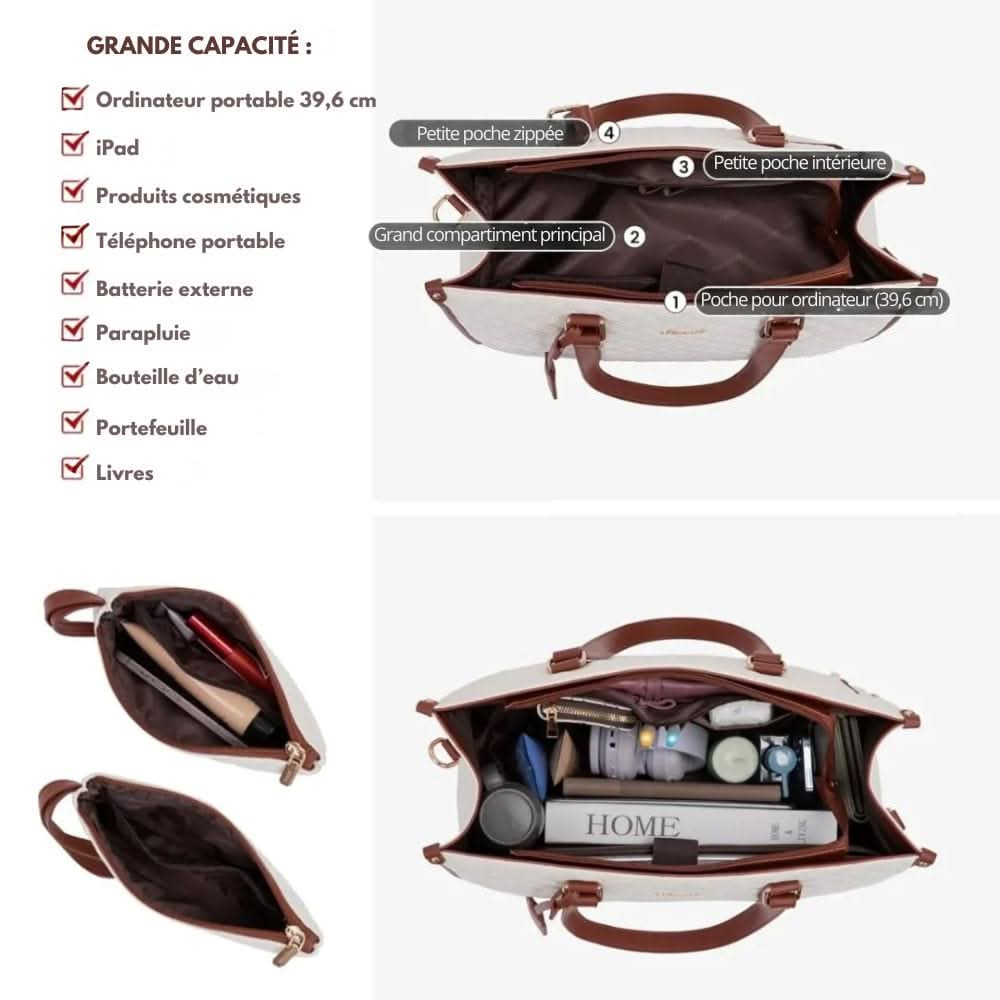 BAGSBALL 2-in-1 - Elegant shopping bag with integrated insulated compartment & large storage space - Image 8