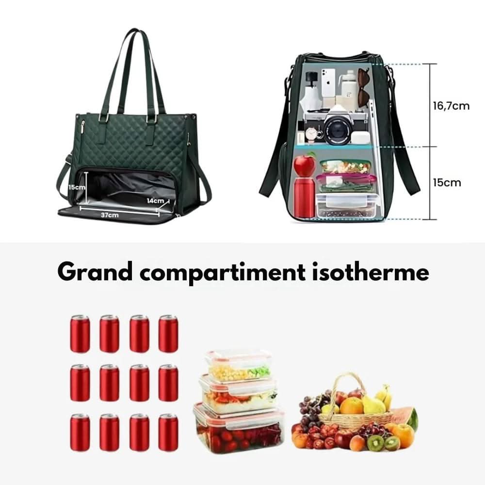 BAGSBALL 2-in-1 - Elegant shopping bag with integrated insulated compartment & large storage space - Image 9