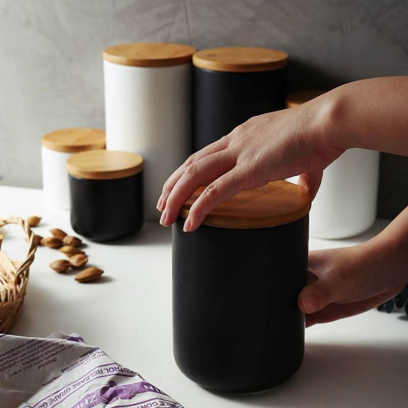 BambooFresh ceramic storage jars - Airtight & stylish for every kitchen - Image 4